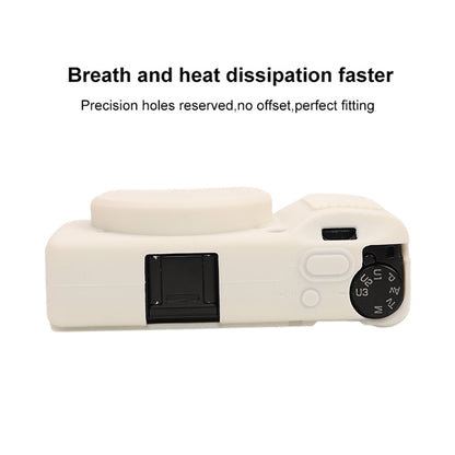 For Ricoh GR III Soft Silicone Protective Case(White) by bashfashion