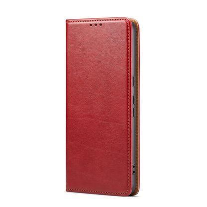 For Google Pixel 9 Pro XL Fierre Shann PU Genuine Leather Texture Phone Case(Red) by FIERRE SHANN