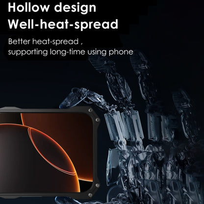 For iPhone 16 Pro R-JUST RJ-17 Shockproof Armor Hollow Metal Phone Case(Black) by R-JUST