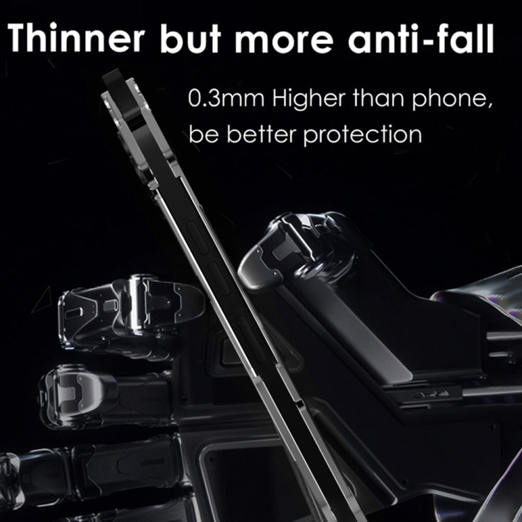 For iPhone 16 R-JUST RJ-17 Shockproof Armor Hollow Metal Phone Case(Black) by R-JUST