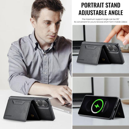 For Samsung Galaxy S25 Edge 5G MAGKING K2 Series MagSafe RFID Card Bag Detachable Phone Case(Black) by MAGKING