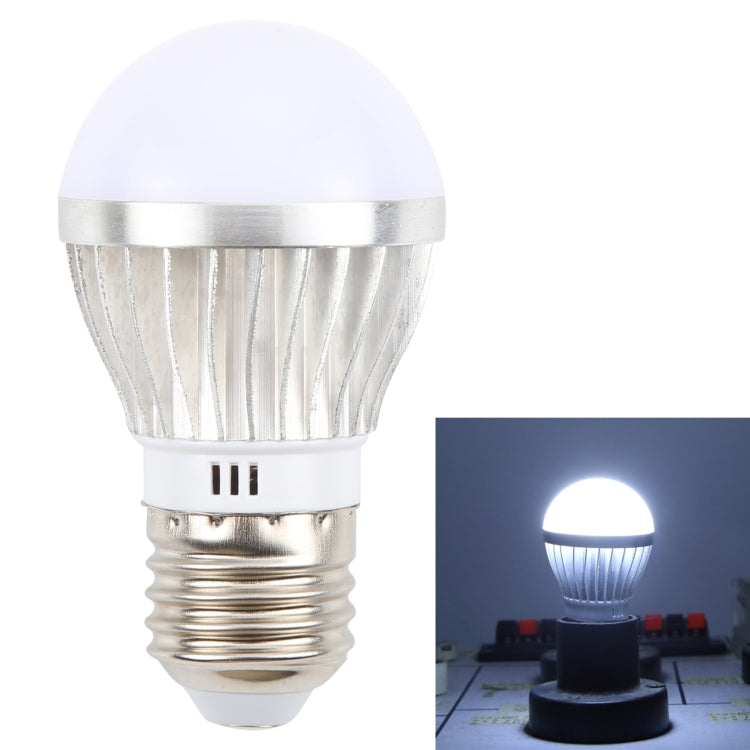 E27 3W 300 Lumens LED Ball Steep Light Bulb, Voltage:DC 12V(Cold White Light) by bashfashion