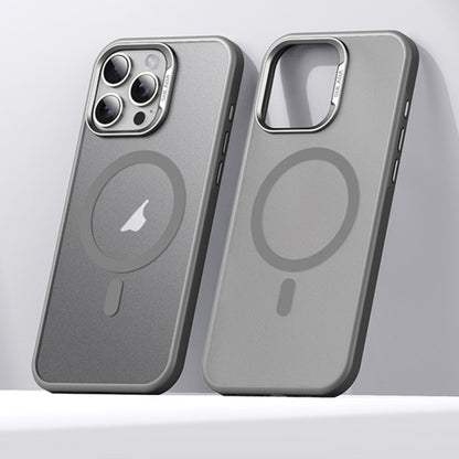 For iPhone 16 Pro Max SULADA Light Sand MagSafe Magnetic PC Hybrid TPU Phone Case(Grey) by SULADA