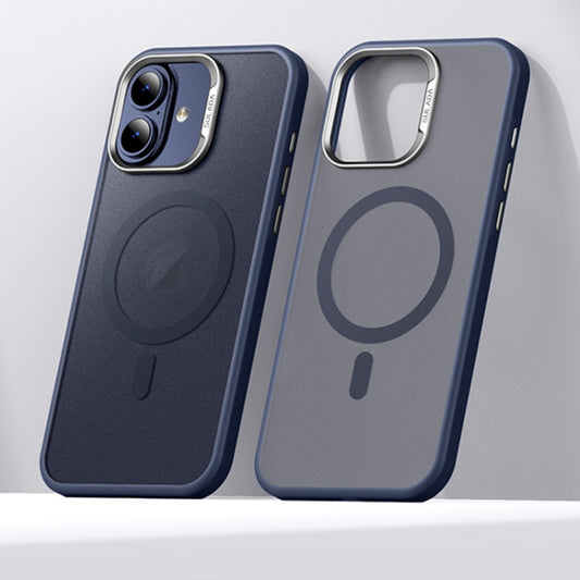 For iPhone 16 SULADA Light Sand MagSafe Magnetic PC Hybrid TPU Phone Case(Blue) by SULADA