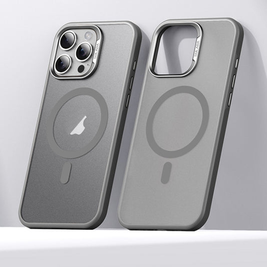 For iPhone 15 Pro SULADA Light Sand MagSafe Magnetic PC Hybrid TPU Phone Case(Grey) by SULADA