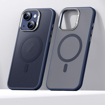 For iPhone 15 SULADA Light Sand MagSafe Magnetic PC Hybrid TPU Phone Case(Blue) by SULADA