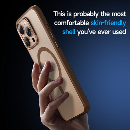 For iPhone 15 Pro SULADA Light Sand MagSafe Magnetic PC Hybrid TPU Phone Case(Gold) by SULADA