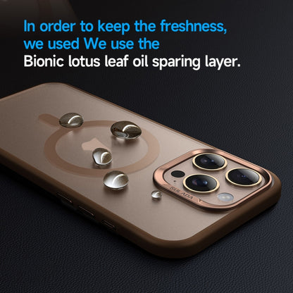 For iPhone 15 SULADA Light Sand MagSafe Magnetic PC Hybrid TPU Phone Case(Gold) by SULADA