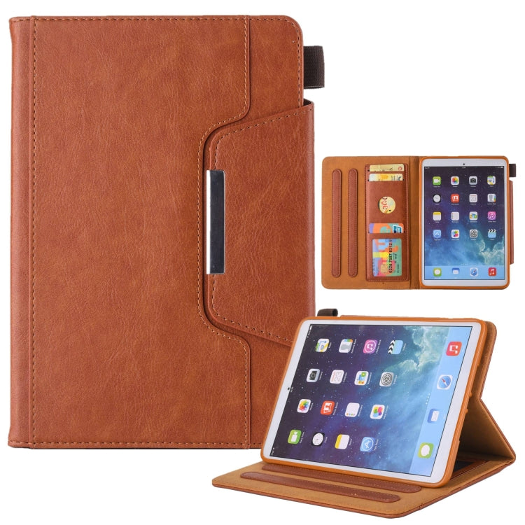 For iPad mini 6 / mini 2024 Hardware Buckle Smart Leather Tablet Case(Brown) by bashfashion