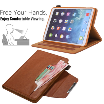 For iPad mini 6 / mini 2024 Hardware Buckle Smart Leather Tablet Case(Brown) by bashfashion