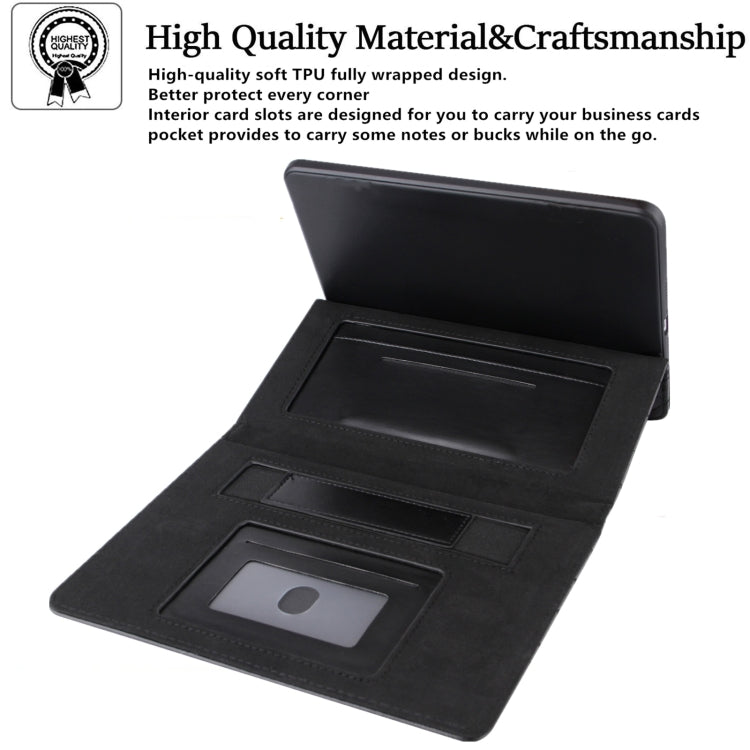 For iPad mini 6 / mini 2024 Diamond Pattern Hardware Buckle Smart Leather Tablet Case(Black) by bashfashion