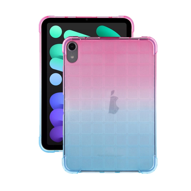 For iPad mini 6 / mini 2024 Square Gradient TPU Tablet Case(Pink Gradient Green) by bashfashion