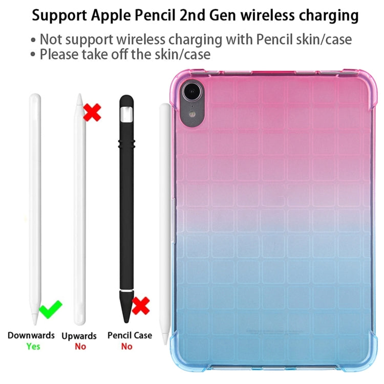 For iPad mini 6 / mini 2024 Square Gradient TPU Tablet Case(Pink Gradient Green) by bashfashion
