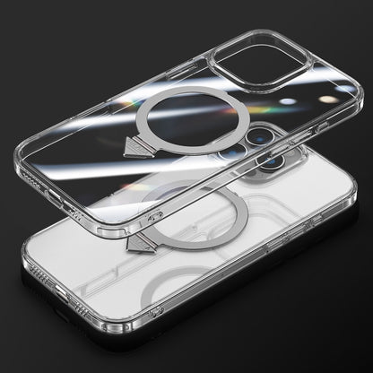 For iPhone 16 Pro SULADA Transparent MagSafe Magnetic Holder Phone Case by SULADA