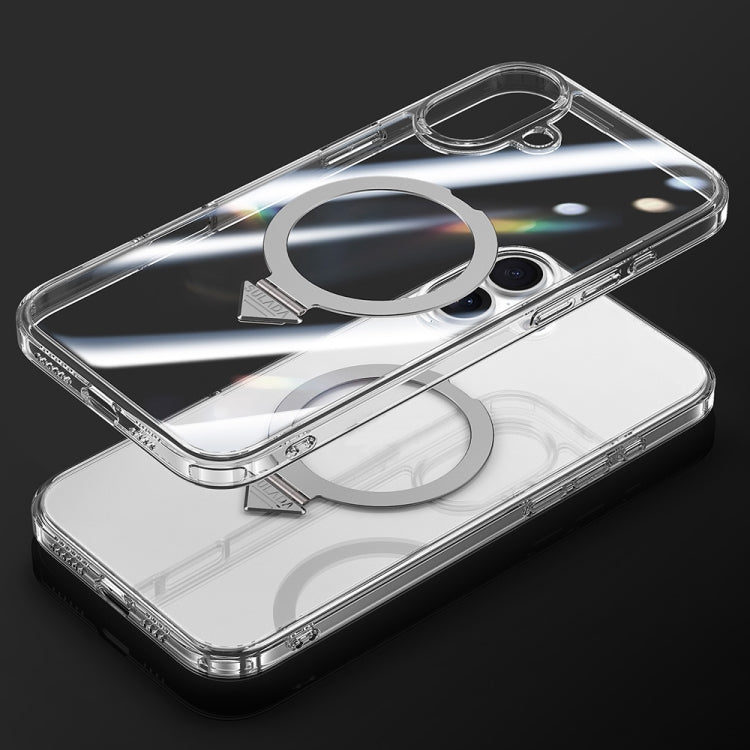 For iPhone 16 SULADA Transparent MagSafe Magnetic Holder Phone Case by SULADA