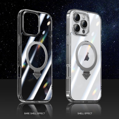 For iPhone 16 Pro SULADA Transparent MagSafe Magnetic Holder Phone Case by SULADA