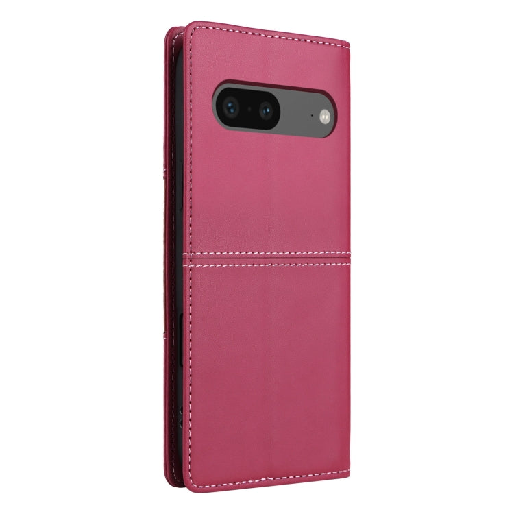 For Google Pixel 7 GQUTROBE G01 RFID Anti-theft Leather Phone Case(Red) by GQUTROBE