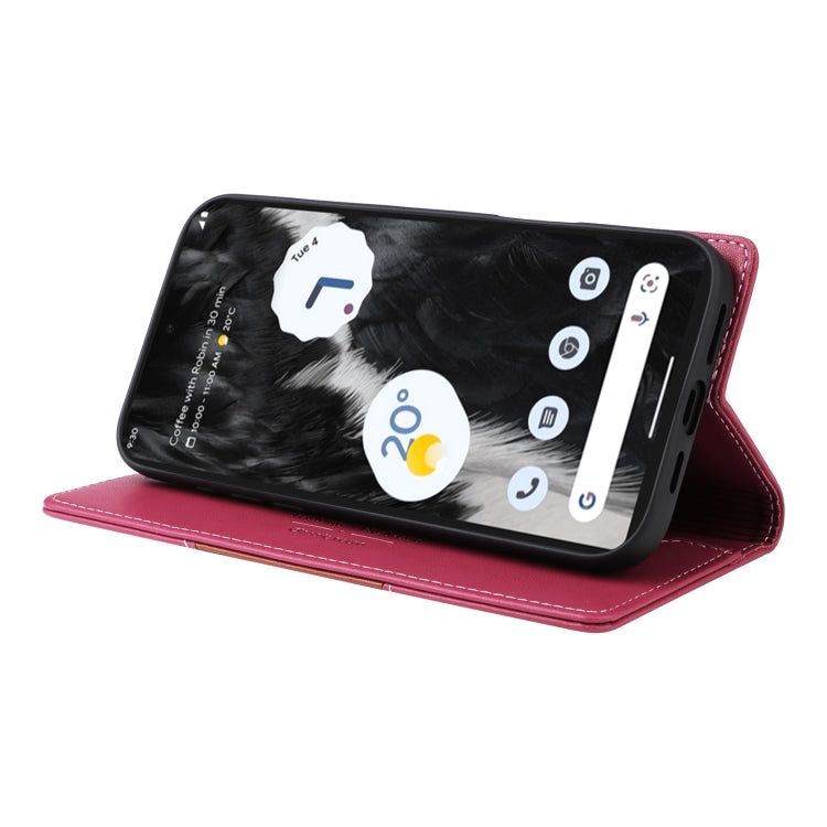 For Google Pixel 7 GQUTROBE G01 RFID Anti-theft Leather Phone Case(Red) by GQUTROBE