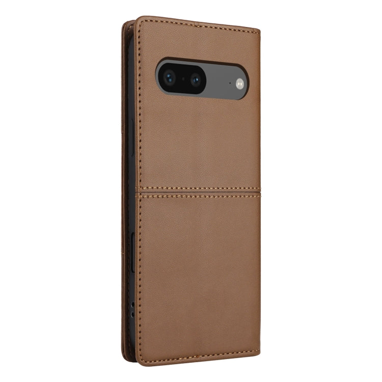 For Google Pixel 7 GQUTROBE G01 RFID Anti-theft Leather Phone Case(Brown) by GQUTROBE