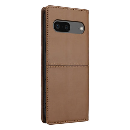 For Google Pixel 7 GQUTROBE G01 RFID Anti-theft Leather Phone Case(Brown) by GQUTROBE
