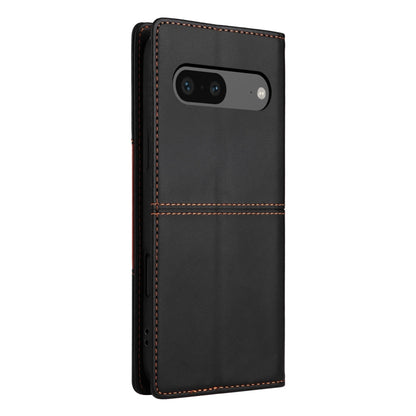 For Google Pixel 7 GQUTROBE G01 RFID Anti-theft Leather Phone Case(Black) by GQUTROBE
