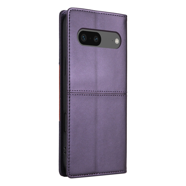 For Google Pixel 7 GQUTROBE G01 RFID Anti-theft Leather Phone Case(Purple) by GQUTROBE