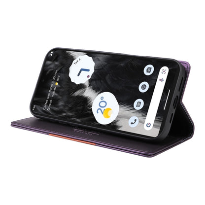 For Google Pixel 7 GQUTROBE G01 RFID Anti-theft Leather Phone Case(Purple) by GQUTROBE