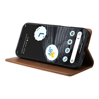 For Google Pixel 7 Pro GQUTROBE G01 RFID Anti-theft Leather Phone Case(Brown) by GQUTROBE
