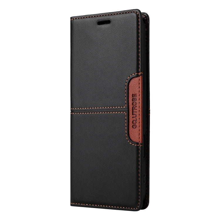 For Google Pixel 7 Pro GQUTROBE G01 RFID Anti-theft Leather Phone Case(Black) by GQUTROBE