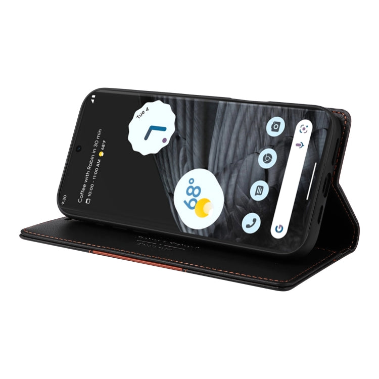 For Google Pixel 7 Pro GQUTROBE G01 RFID Anti-theft Leather Phone Case(Black) by GQUTROBE