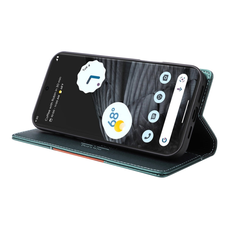 For Google Pixel 7 Pro GQUTROBE G01 RFID Anti-theft Leather Phone Case(Green) by GQUTROBE