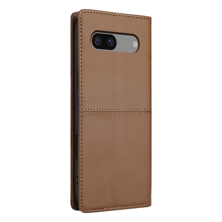 For Google Pixel 7a GQUTROBE G01 RFID Anti-theft Leather Phone Case(Brown) by GQUTROBE