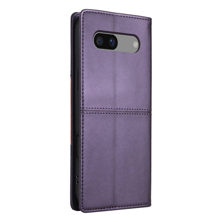 For Google Pixel 7a GQUTROBE G01 RFID Anti-theft Leather Phone Case(Purple) by GQUTROBE