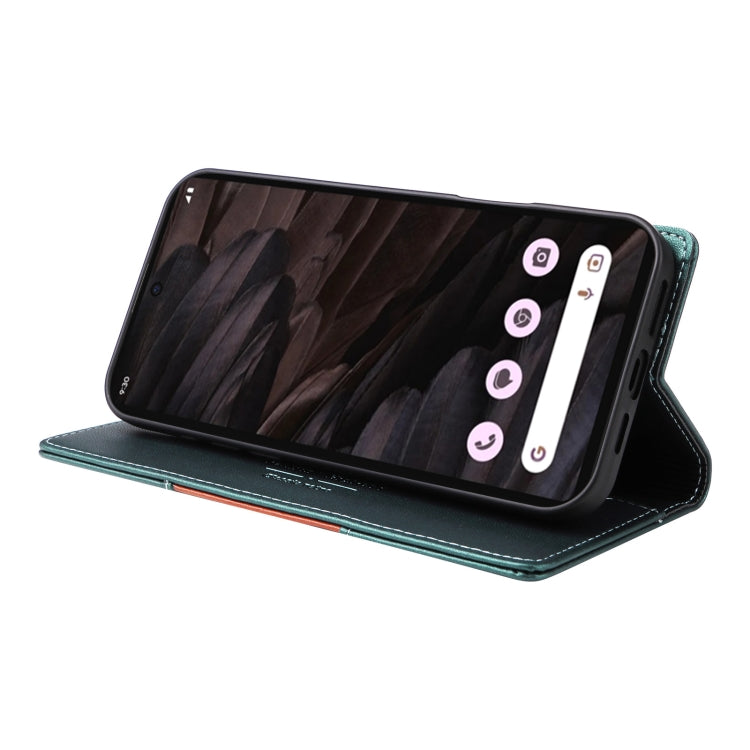 For Google Pixel 7a GQUTROBE G01 RFID Anti-theft Leather Phone Case(Green) by GQUTROBE