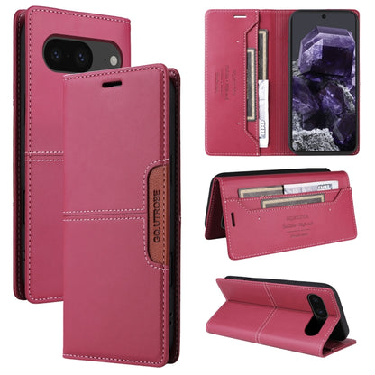 For Google Pixel 8 GQUTROBE G01 RFID Anti-theft Leather Phone Case(Red) by GQUTROBE