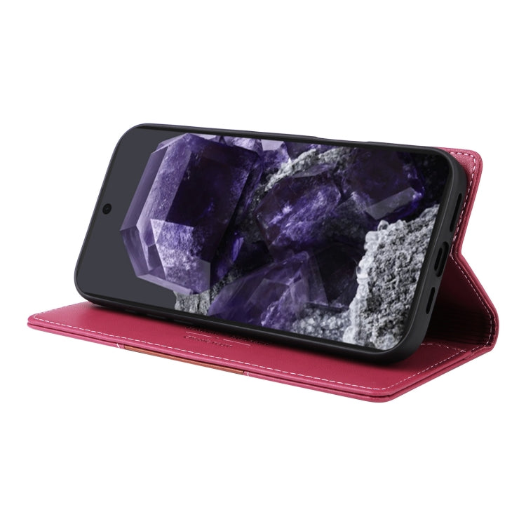 For Google Pixel 8 GQUTROBE G01 RFID Anti-theft Leather Phone Case(Red) by GQUTROBE