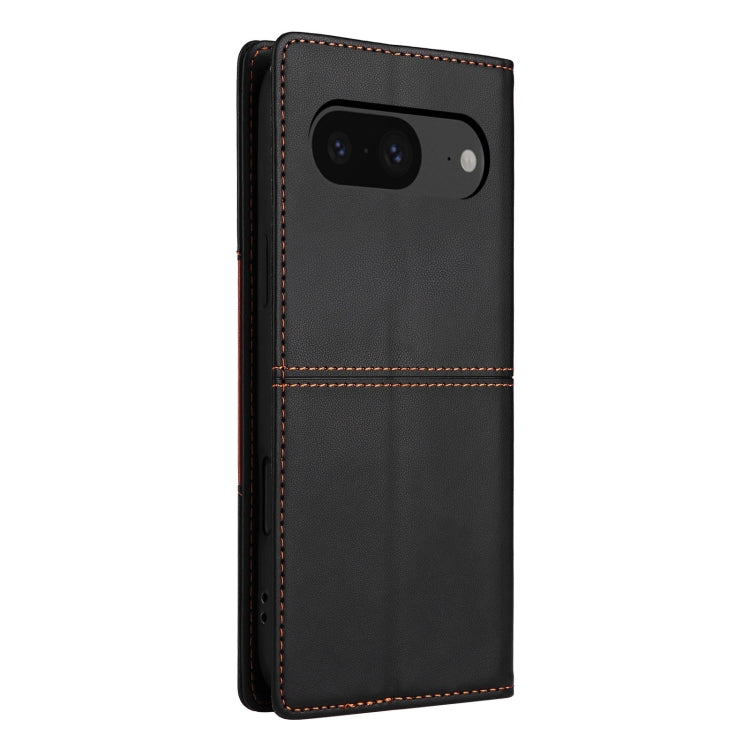 For Google Pixel 8 GQUTROBE G01 RFID Anti-theft Leather Phone Case(Black) by GQUTROBE