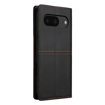 For Google Pixel 8 GQUTROBE G01 RFID Anti-theft Leather Phone Case(Black) by GQUTROBE