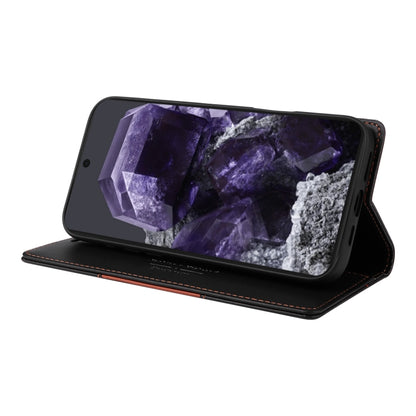 For Google Pixel 8 GQUTROBE G01 RFID Anti-theft Leather Phone Case(Black) by GQUTROBE