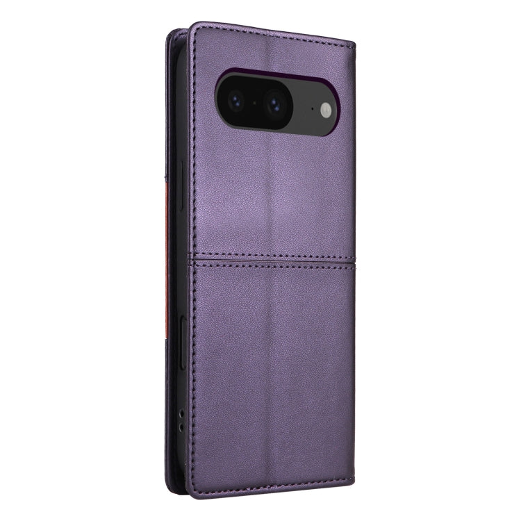 For Google Pixel 8 GQUTROBE G01 RFID Anti-theft Leather Phone Case(Purple) by GQUTROBE