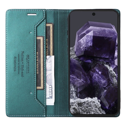 For Google Pixel 8 GQUTROBE G01 RFID Anti-theft Leather Phone Case(Green) by GQUTROBE