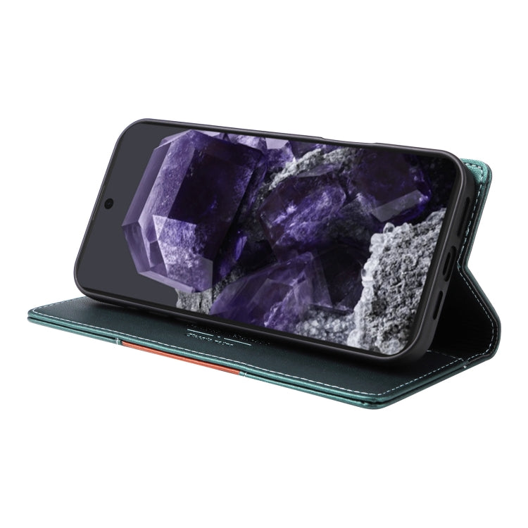 For Google Pixel 8 GQUTROBE G01 RFID Anti-theft Leather Phone Case(Green) by GQUTROBE