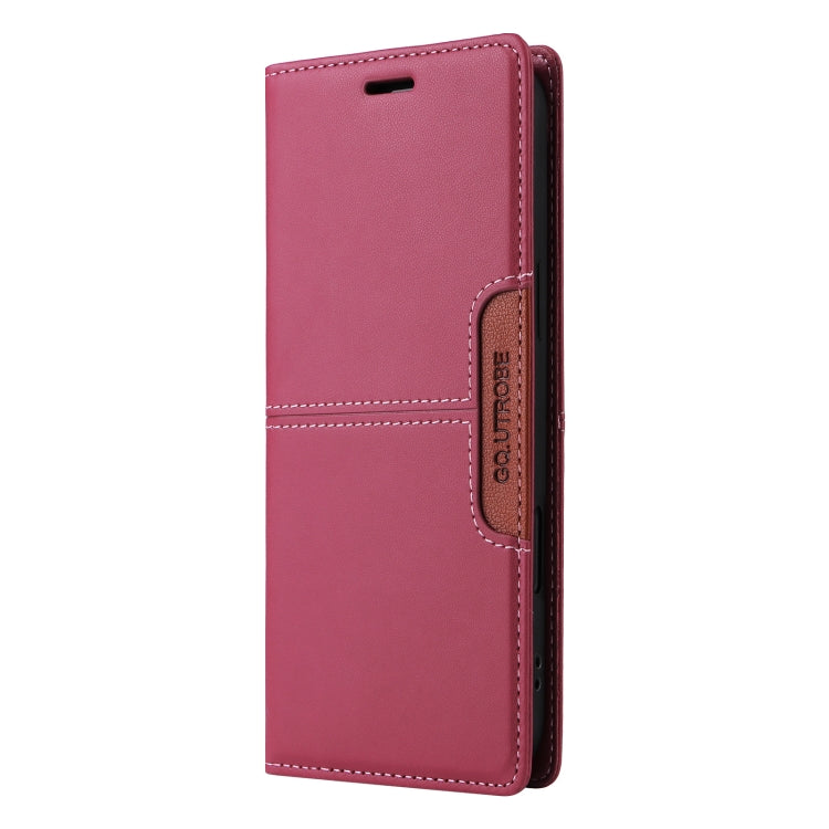 For Google Pixel 8 Pro GQUTROBE G01 RFID Anti-theft Leather Phone Case(Red) by GQUTROBE