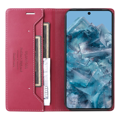 For Google Pixel 8 Pro GQUTROBE G01 RFID Anti-theft Leather Phone Case(Red) by GQUTROBE