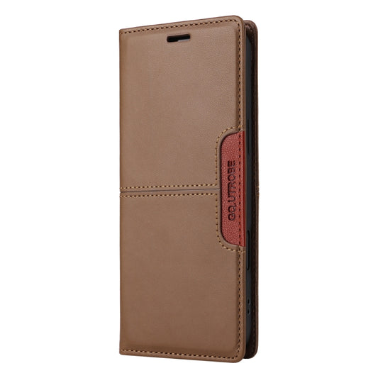 For Google Pixel 8 Pro GQUTROBE G01 RFID Anti-theft Leather Phone Case(Brown) by GQUTROBE