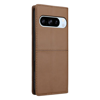 For Google Pixel 8 Pro GQUTROBE G01 RFID Anti-theft Leather Phone Case(Brown) by GQUTROBE