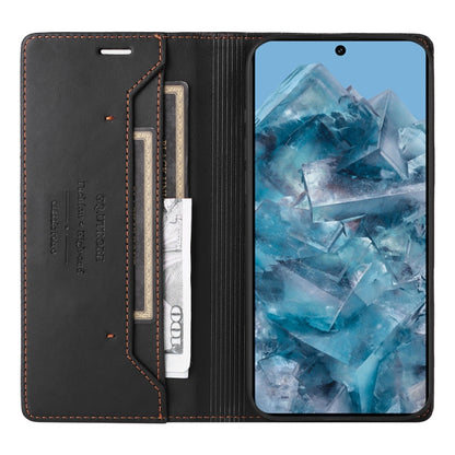 For Google Pixel 8 Pro GQUTROBE G01 RFID Anti-theft Leather Phone Case(Black) by GQUTROBE