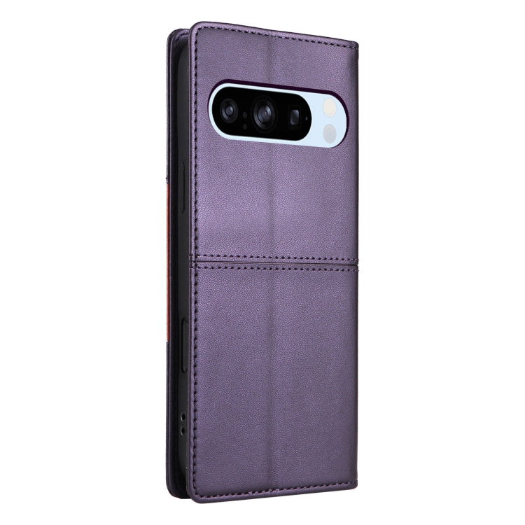 For Google Pixel 8 Pro GQUTROBE G01 RFID Anti-theft Leather Phone Case(Purple) by GQUTROBE