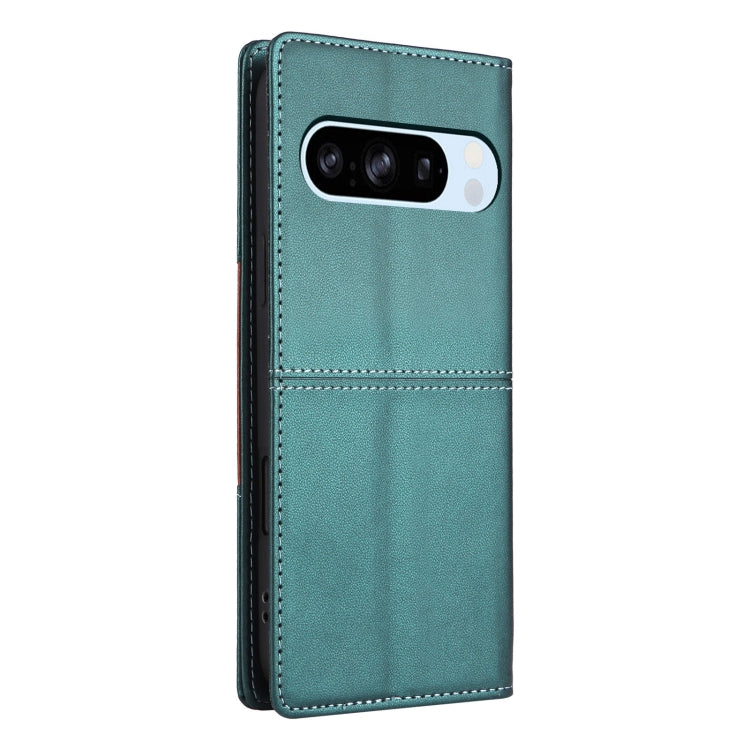 For Google Pixel 8 Pro GQUTROBE G01 RFID Anti-theft Leather Phone Case(Green) by GQUTROBE