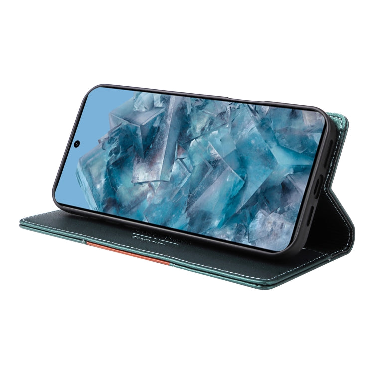 For Google Pixel 8 Pro GQUTROBE G01 RFID Anti-theft Leather Phone Case(Green) by GQUTROBE